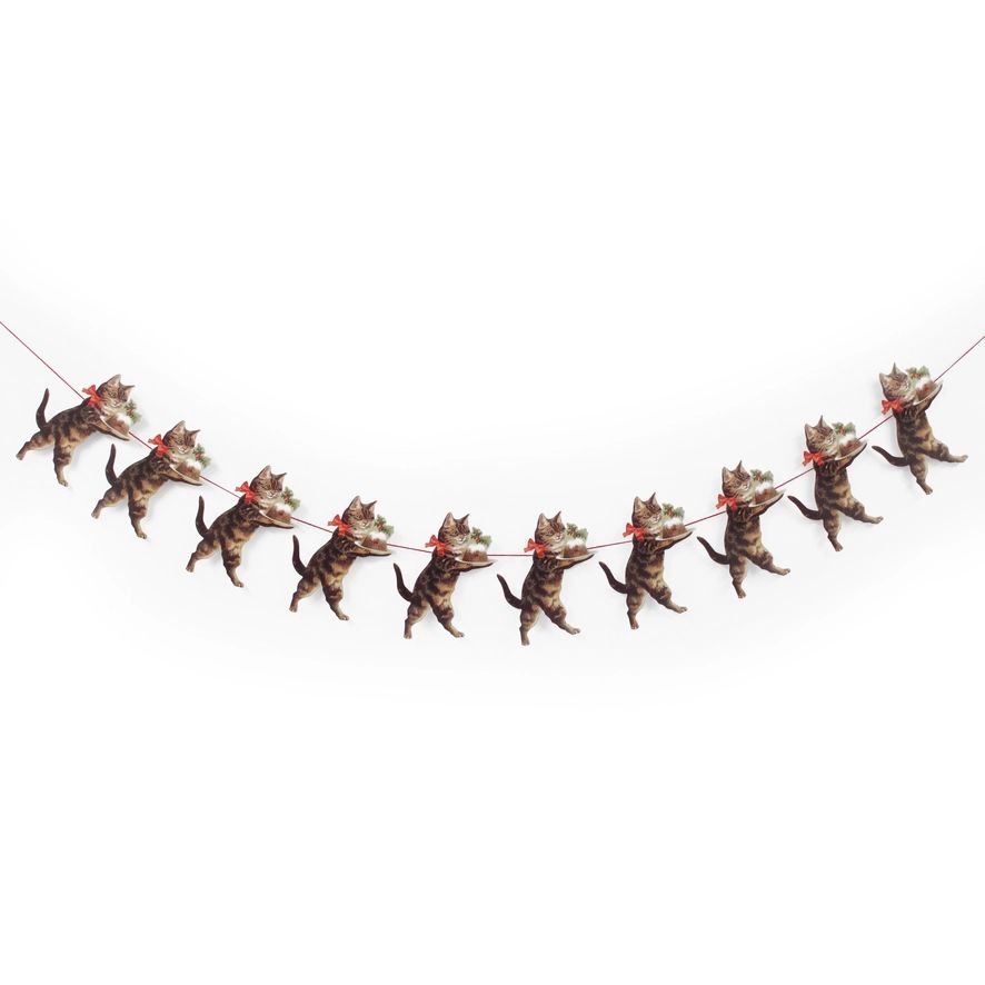 Christmas Cat Garland