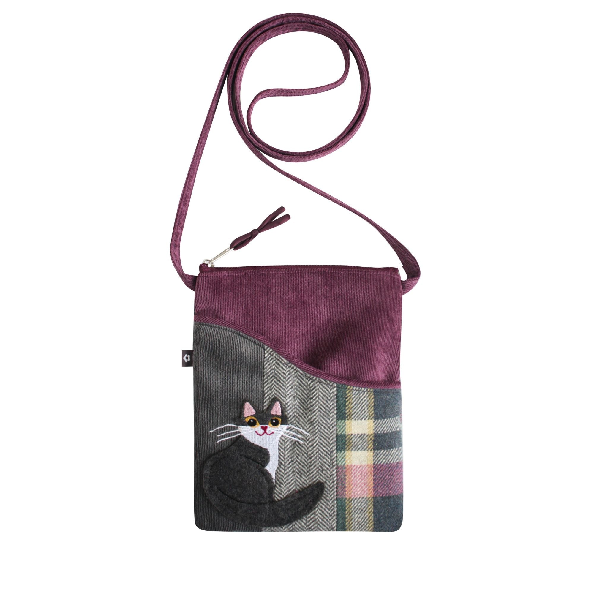 Kitty Grey Tweed Sling Bag