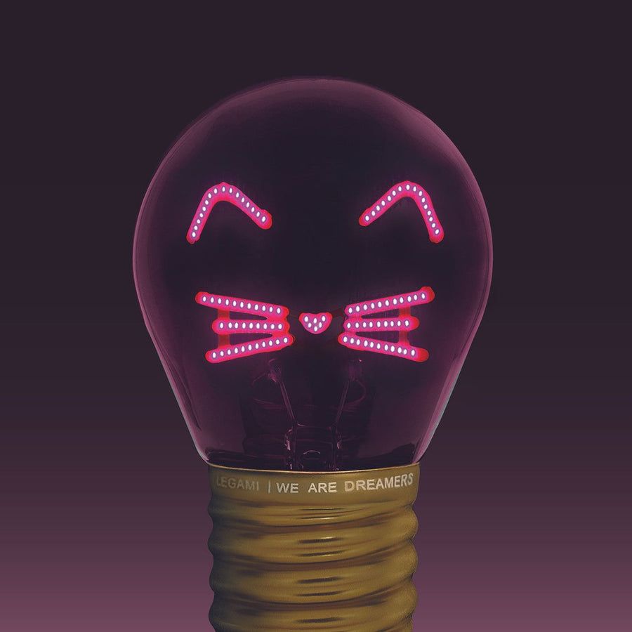 Cordless Pink Kitty Lightbulb