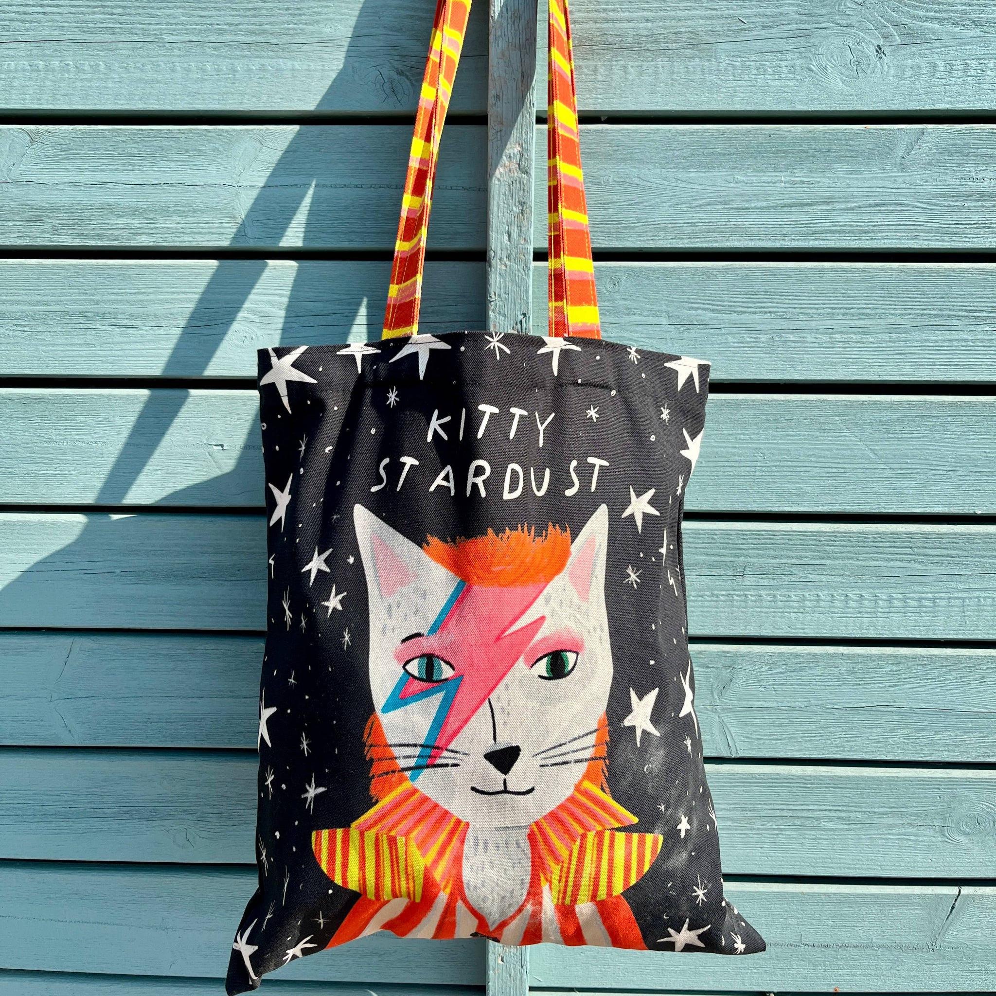 Kitty Stardust Cat Tote Bag