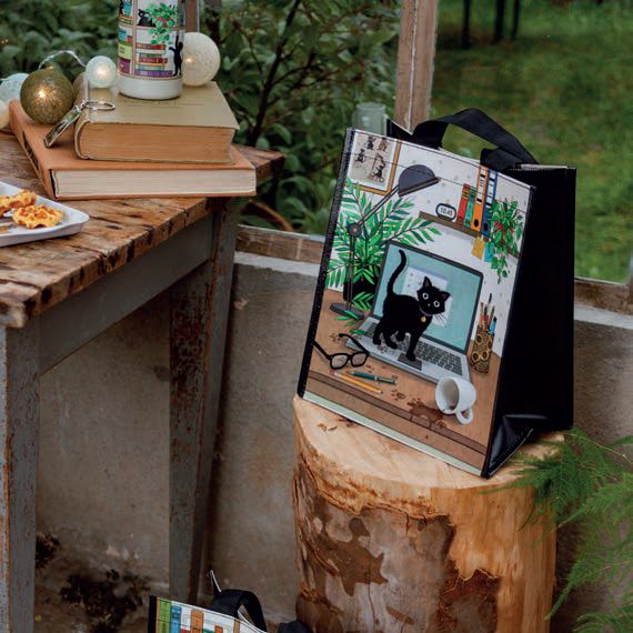 Black Kitty Recycled Bag