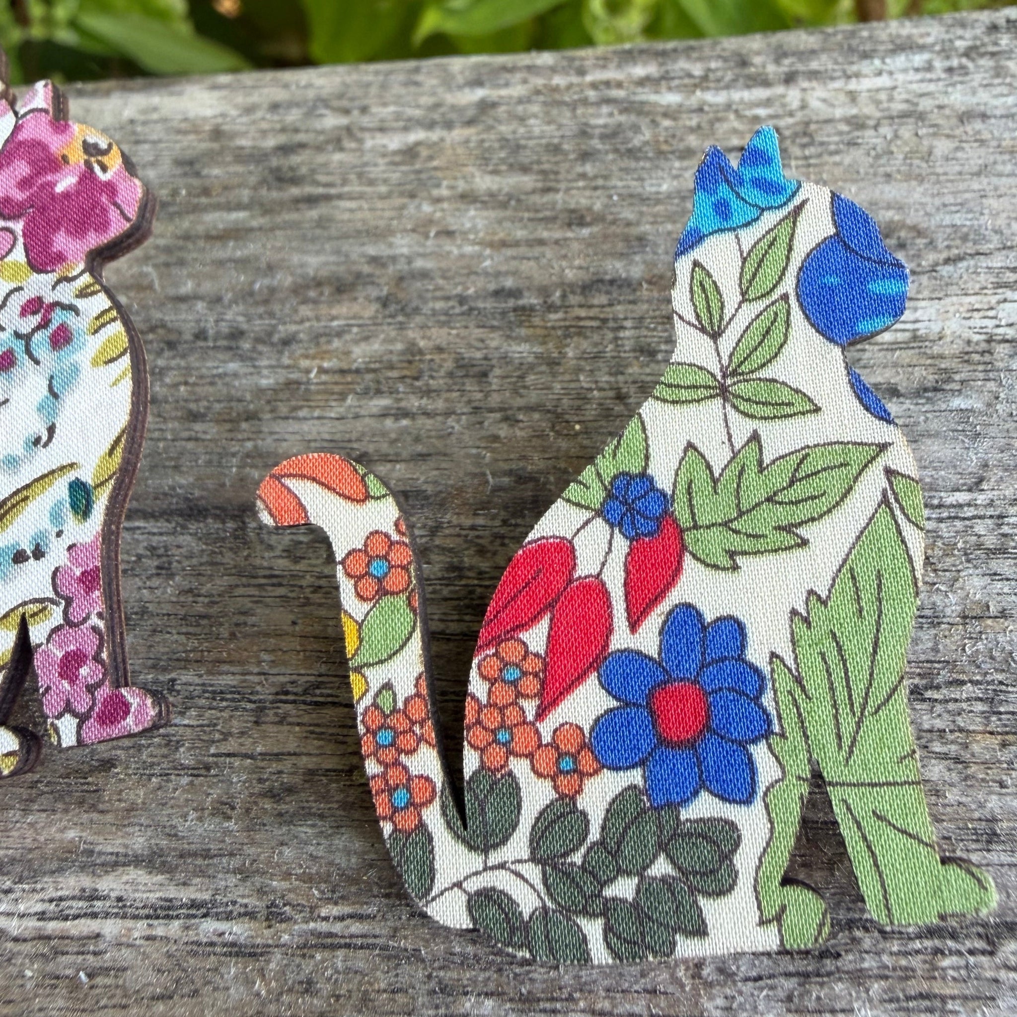Liberty Print Cat Pin