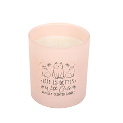 Life is Better with Cats Vanilla Candle