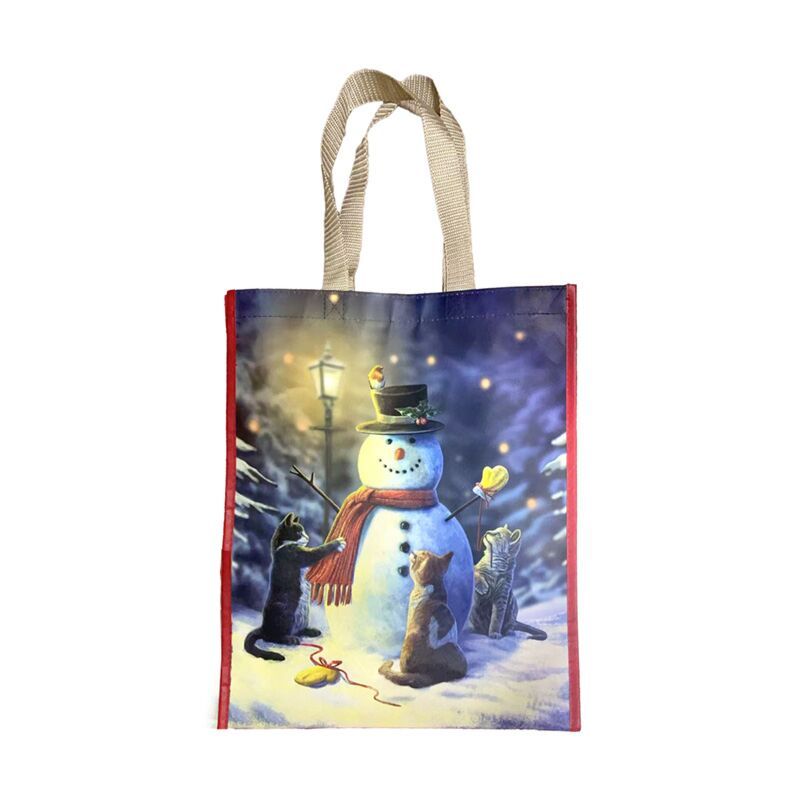 Christmas Cats and Snowman Shopper