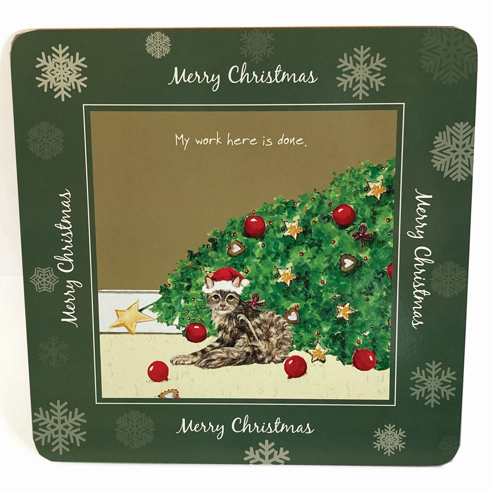 Festive Cat Placemats, set of 4