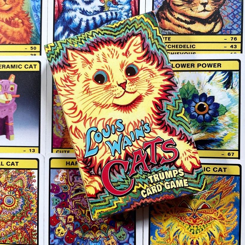 Louis Wains Cats Trumps Card Game