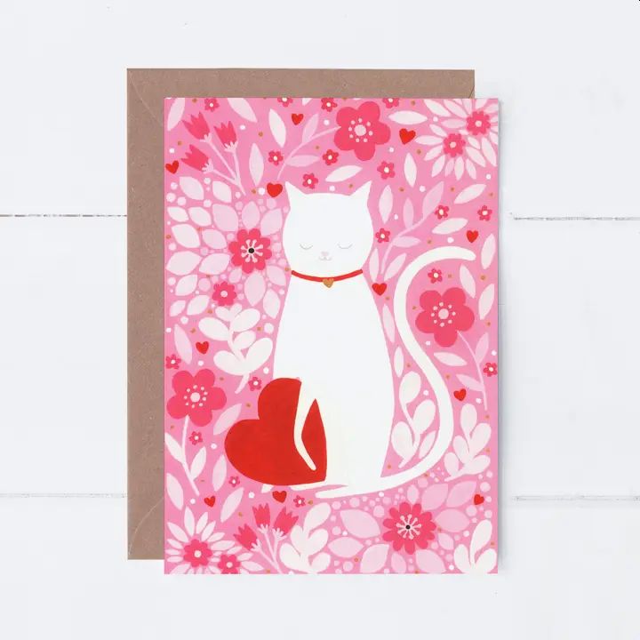 Love Cat Greetings Card