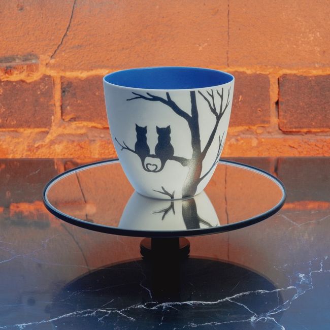 Moonlight Cats Tealight