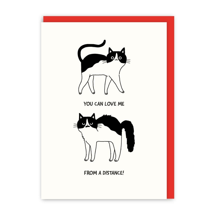 Love me from a Distance Greetings Card