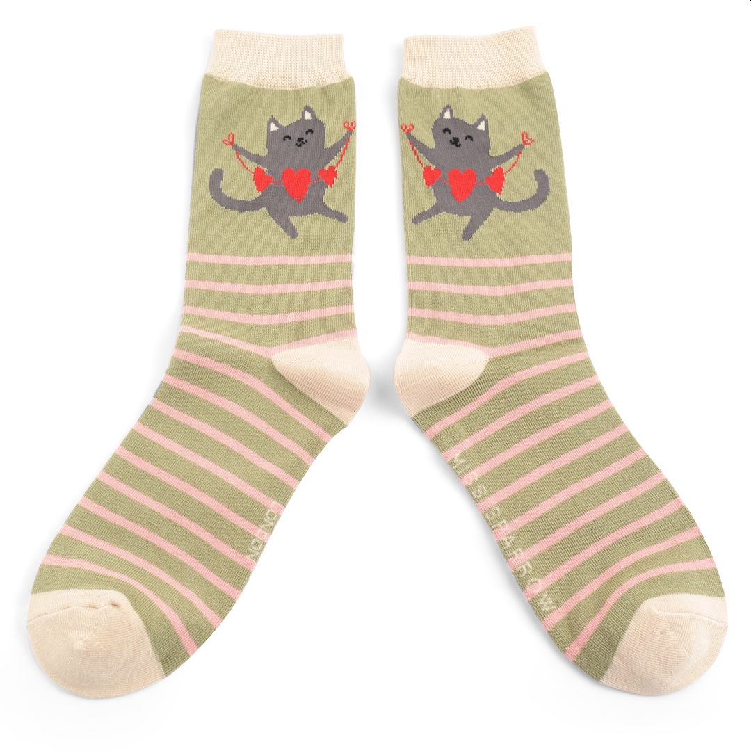 Lovely Cats Socks, UK 4-7