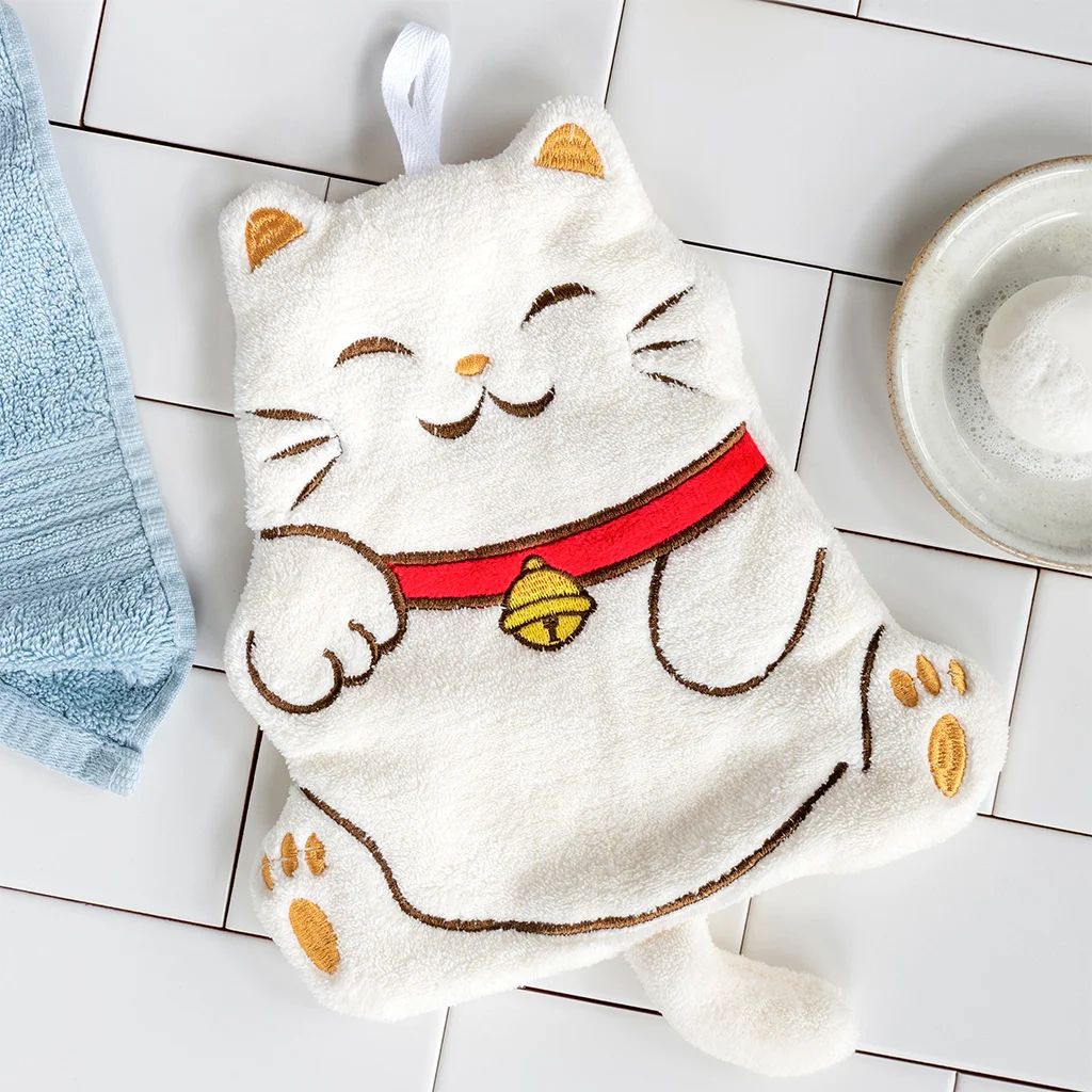 Lucky Cat Face Flannel