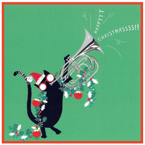 Happyyy Christmasssss Trumpet Card