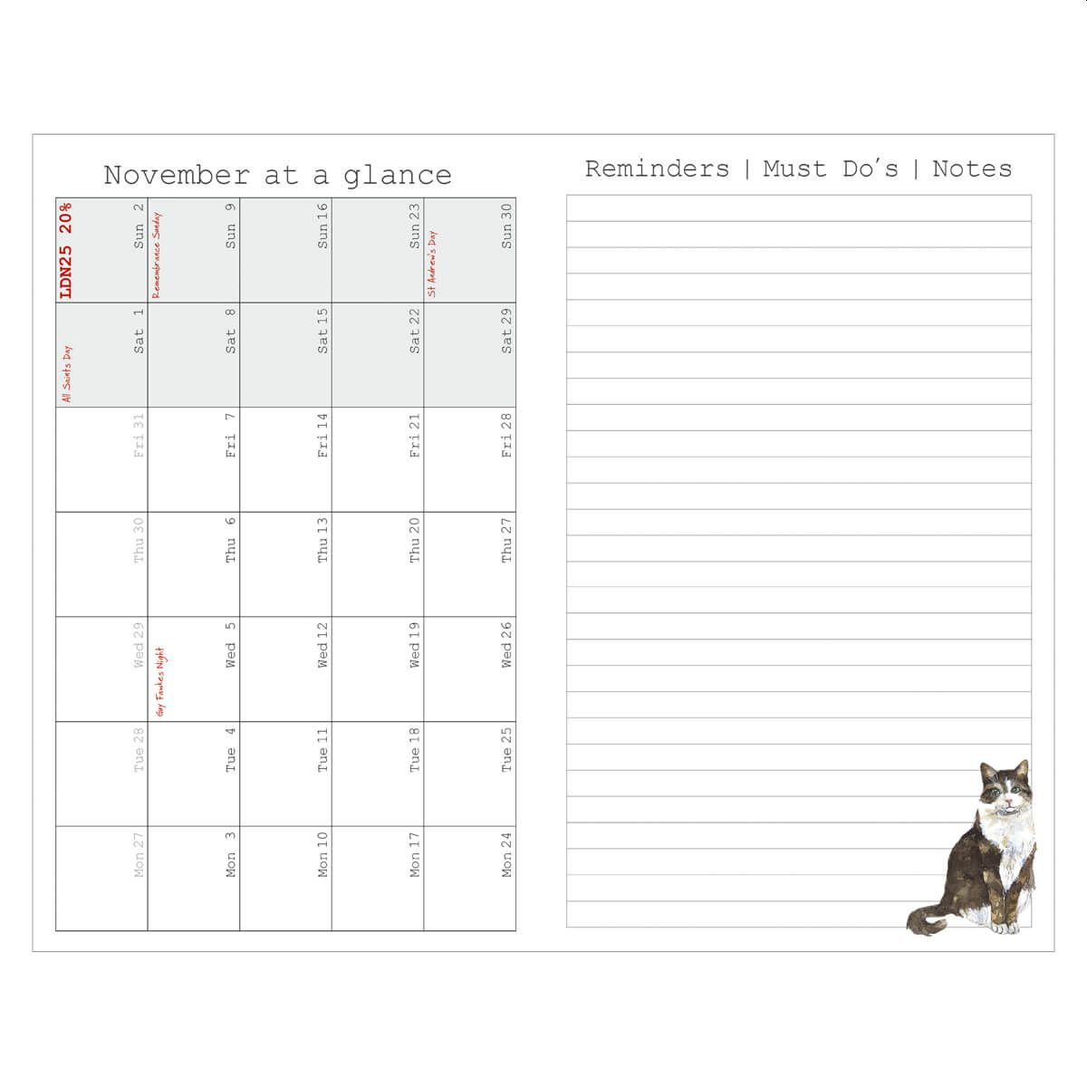 Magnificent Moggies 2025 Diary