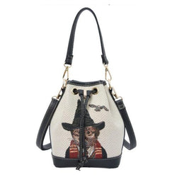 Magical Cat Tapestry Bucket Bag