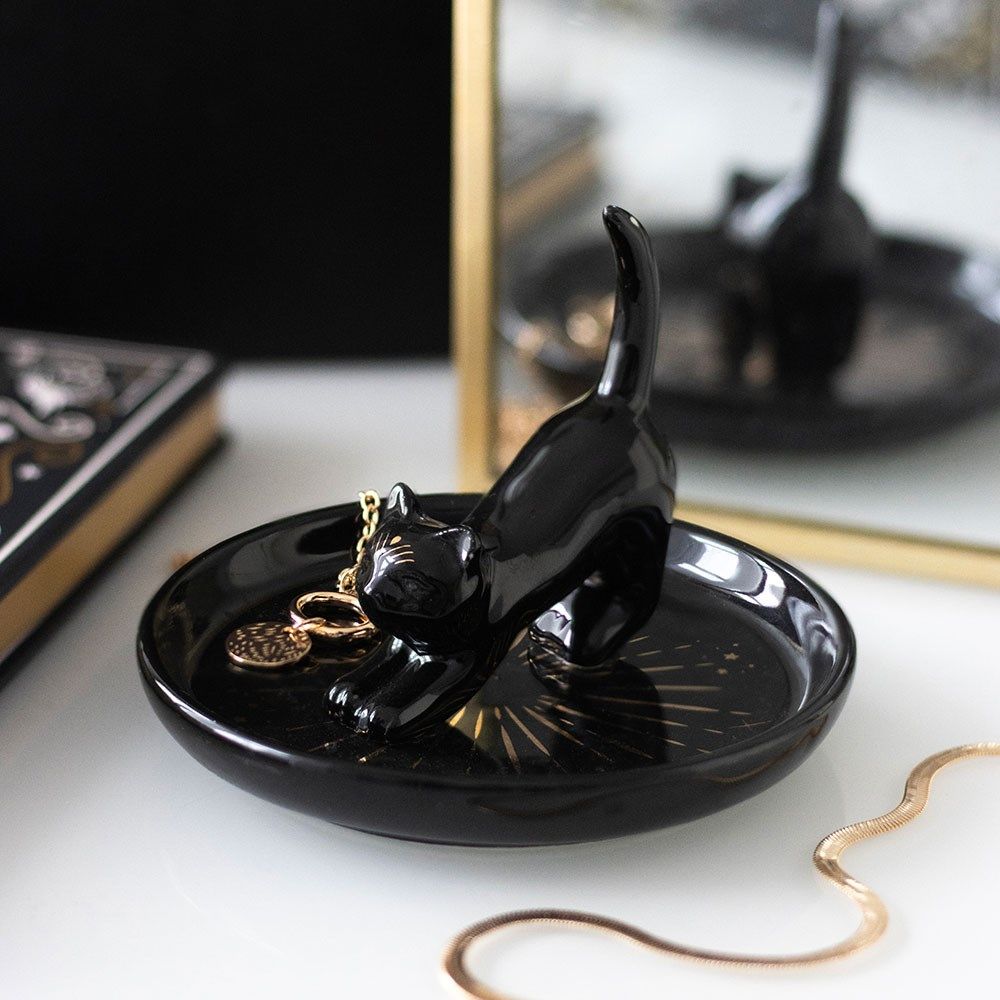 Magick Black Cat 3D Jewellery Dish