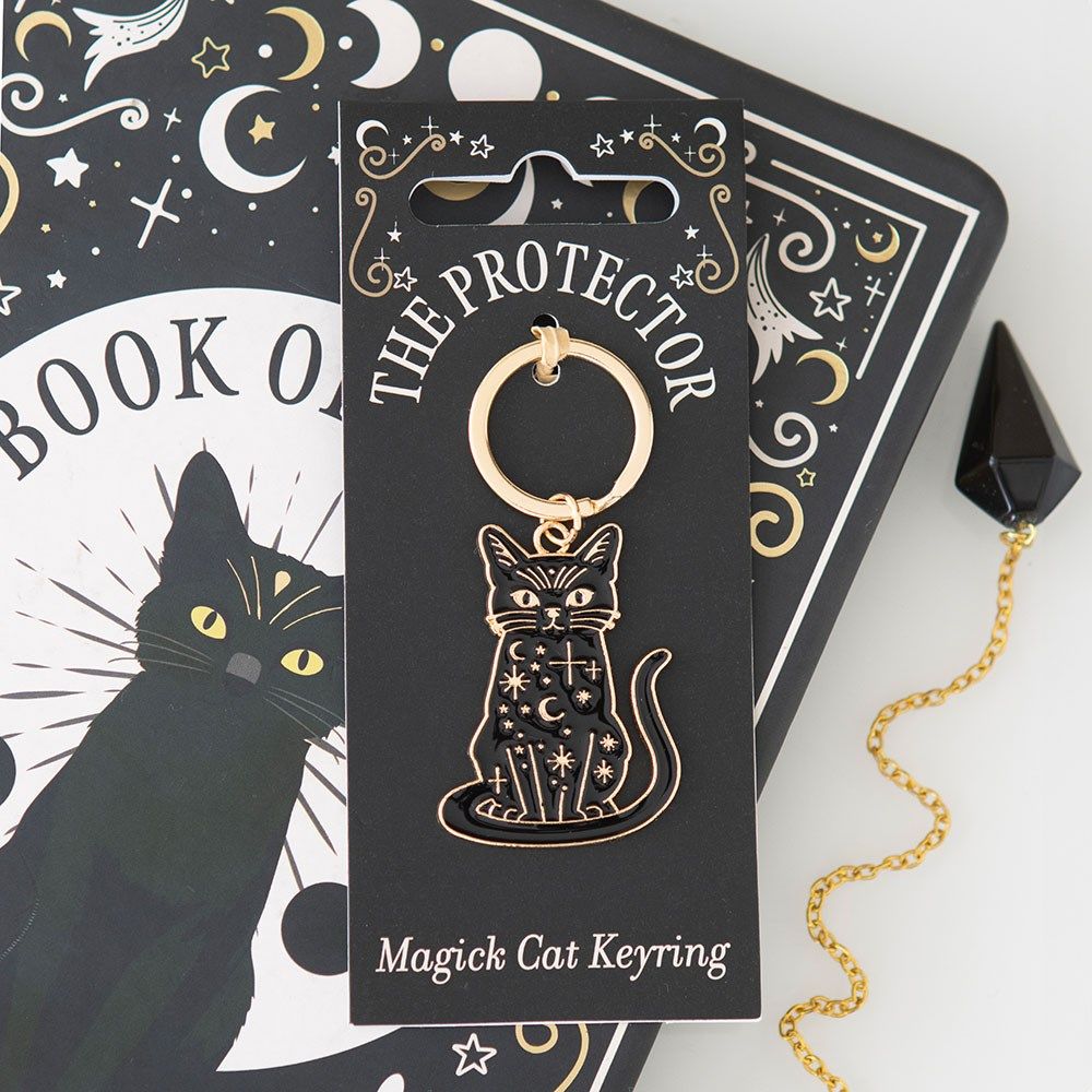 Magick Black Cat Keyring
