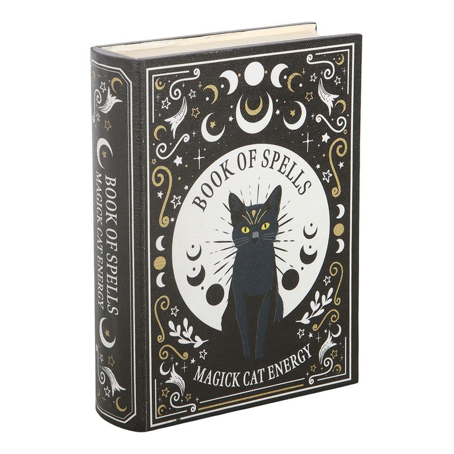 Black Cat Magick Book of Spells Storage Box