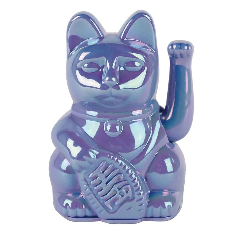 Mini Maneki Neko by Donkey, Bubble Blue