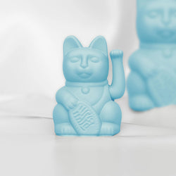 Maneki Neko Mini by Donkey LIGHT BLUE