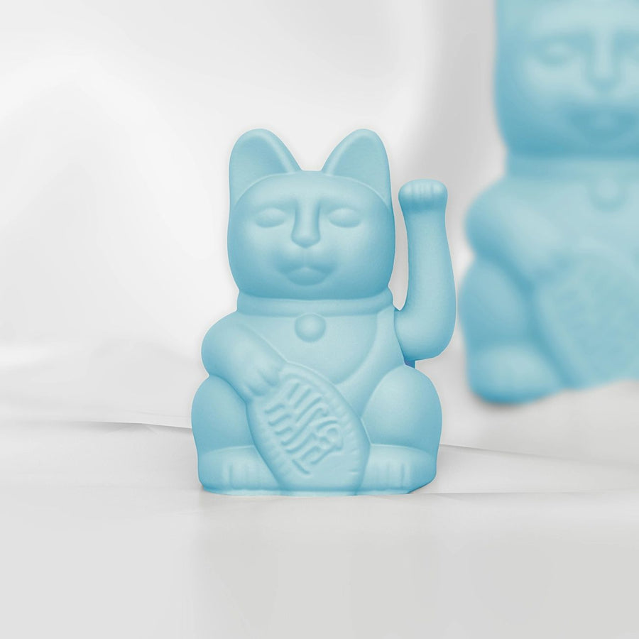 Maneki Neko Mini by Donkey LIGHT BLUE