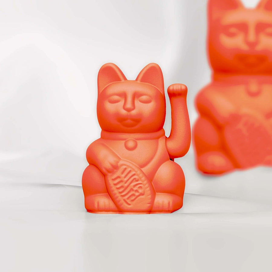 Maneki Neko Mini by Donkey NEON ORANGE