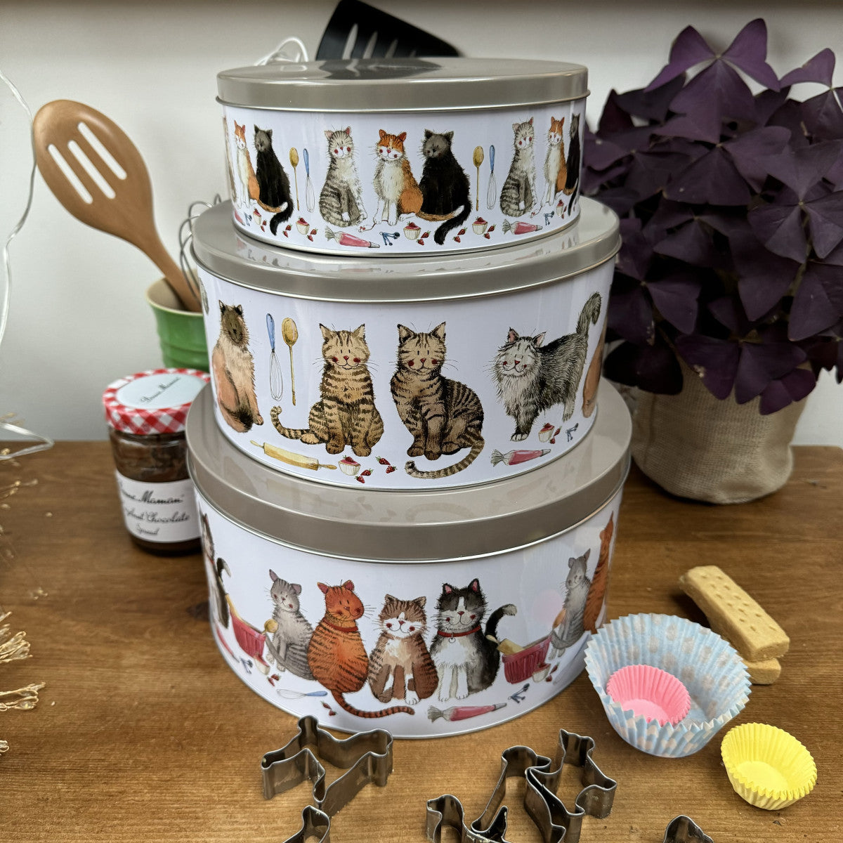 Marvellous Moggies Cake Tin Set