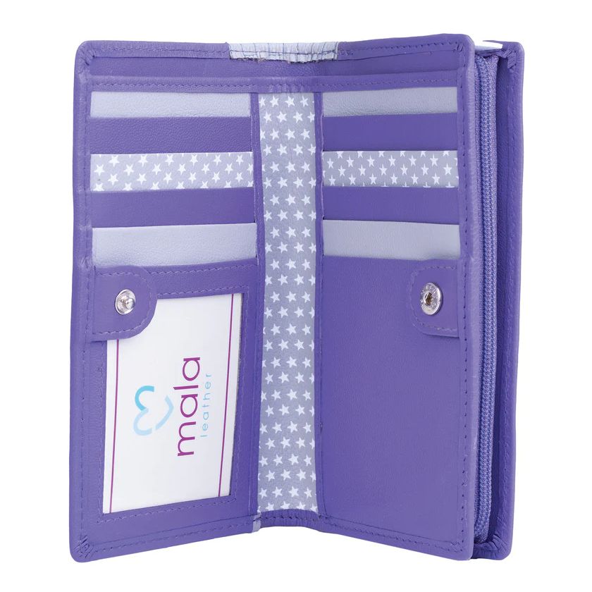 Midnight Cats Bi-fold Leather purse