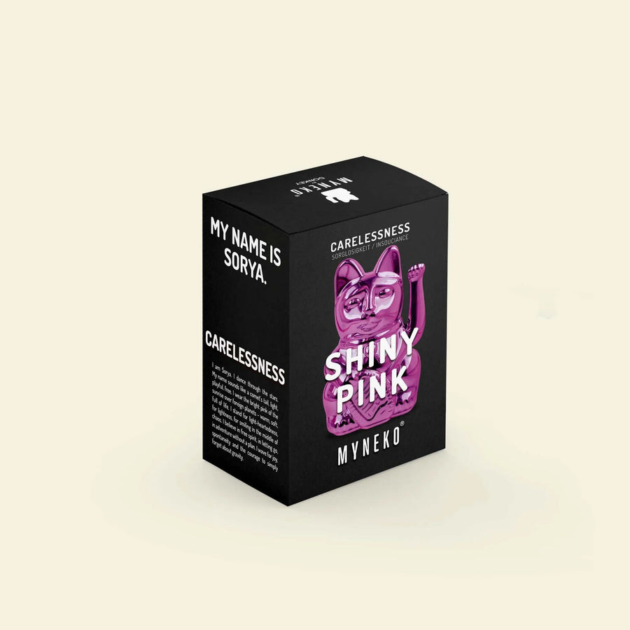 Mini Maneki Neko by Donkey, Shiny Pink