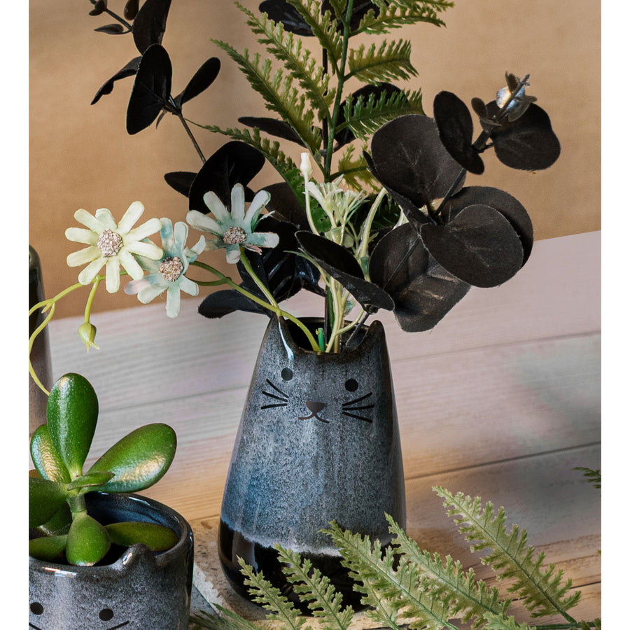 Mohave Cat Ceramic Small Vase