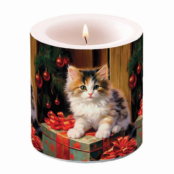 Molly Kitten Pillar Candle