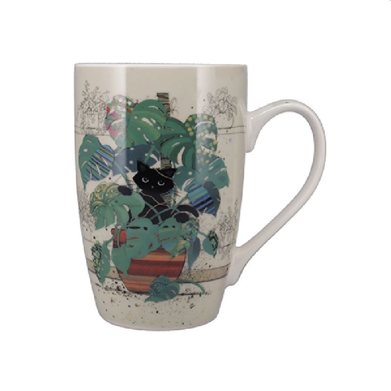 Monstera Black Kitty Tall Mug
