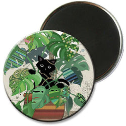 Black Kitty Fridge Magnet