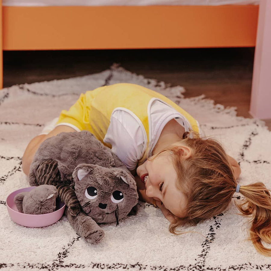 Plush Cat Mum and Kitten Set