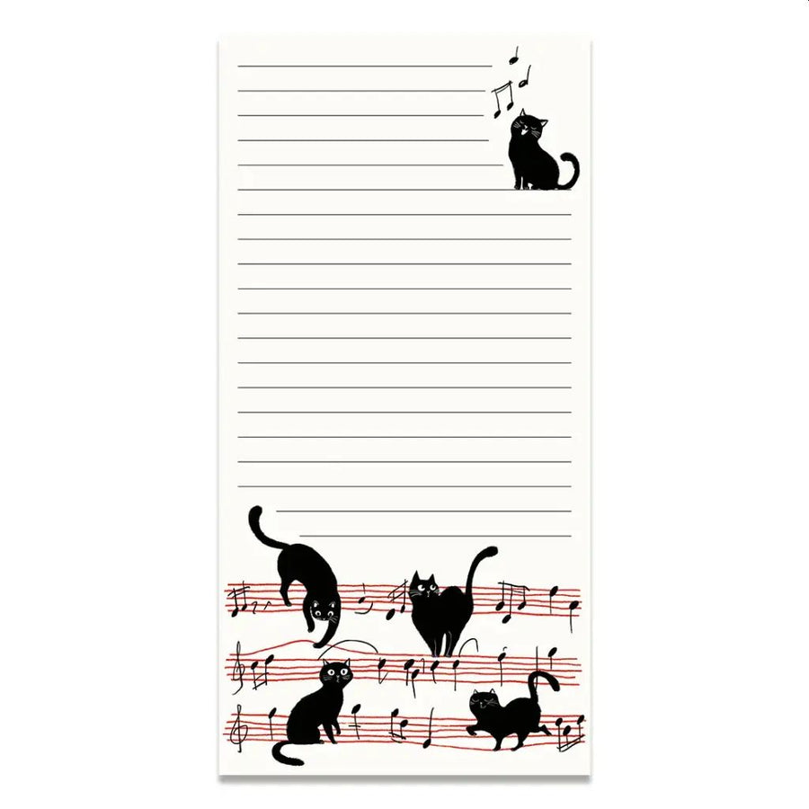 Musical Cats Magnetic Notepad