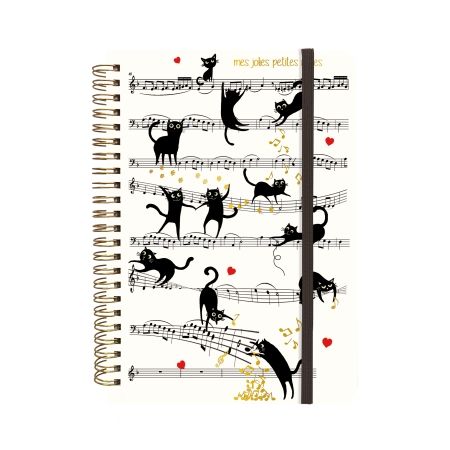 Musical Cats Spiral Notebook