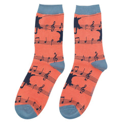 Musical Kitty Socks UK 4-7