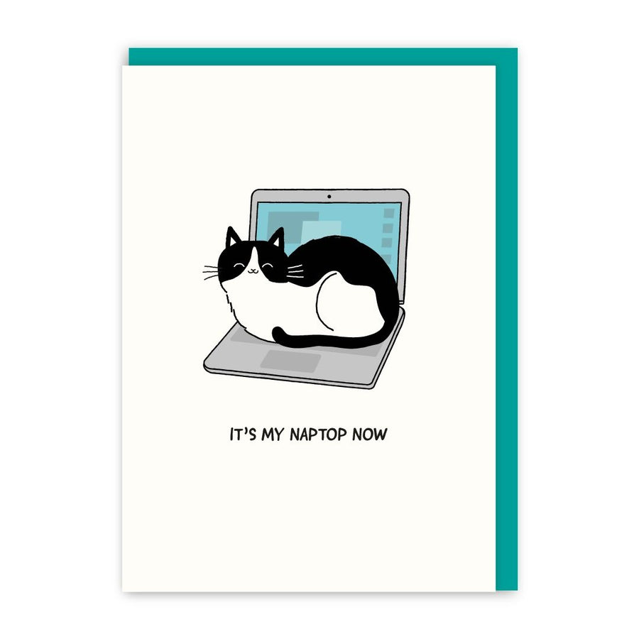 Naptop Greetings Card