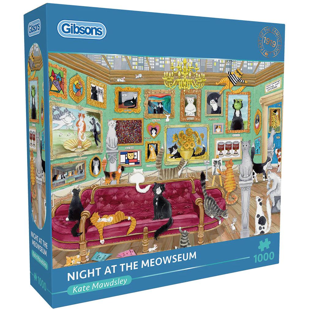 Night at The Meowseum 1000 Piece Jigsaw
