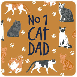 No.1 Cat Dad Coaster