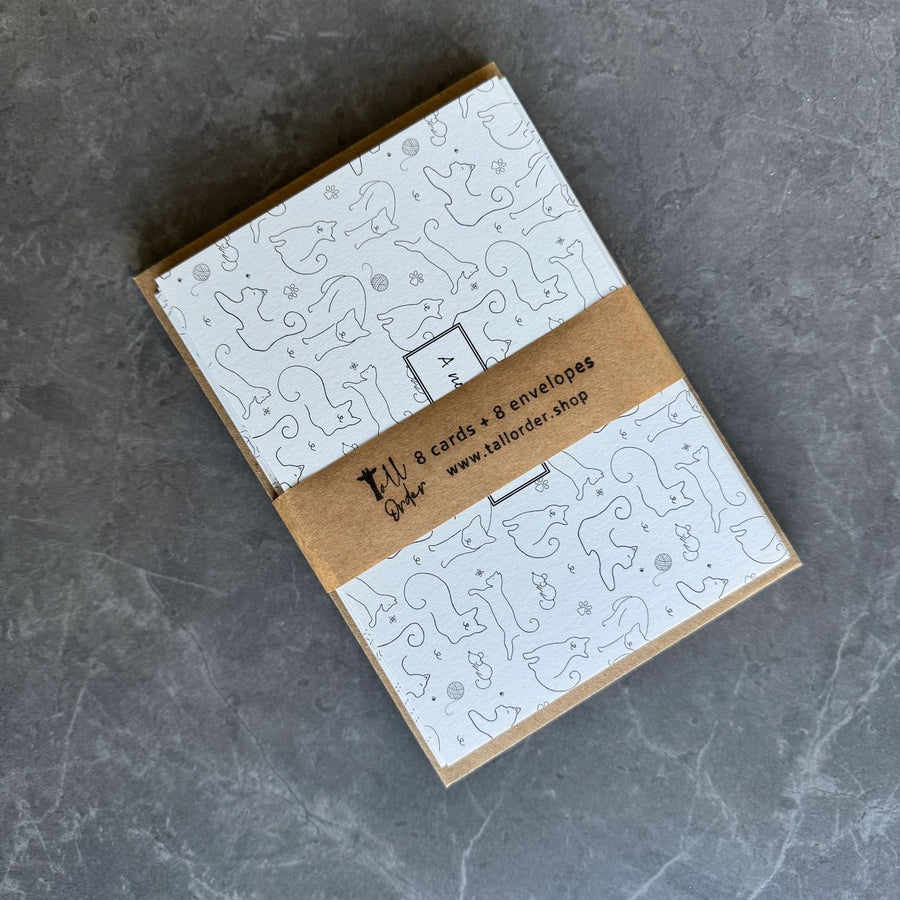 Hand Drawn Cats Notecards