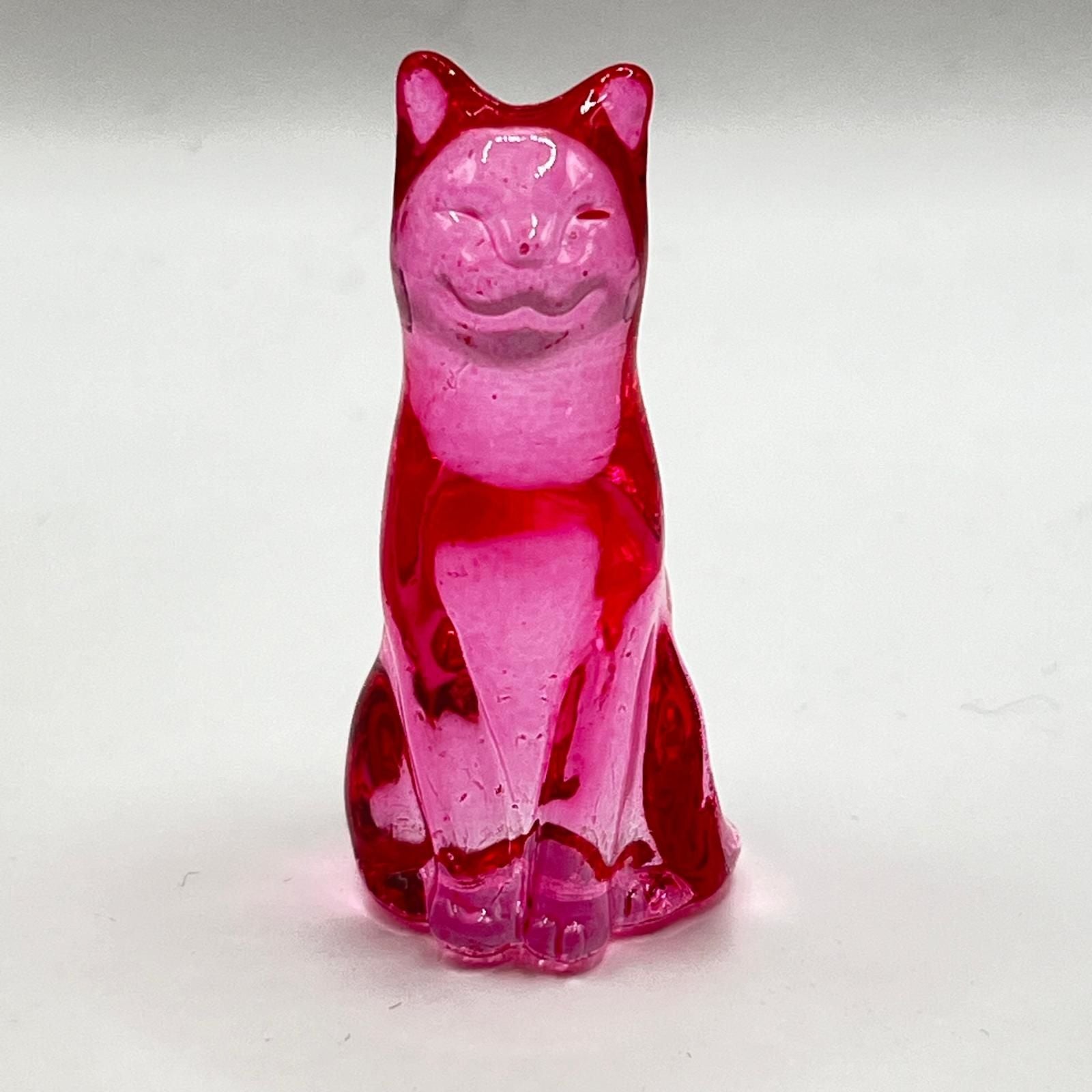 October Lucky Glass Cat