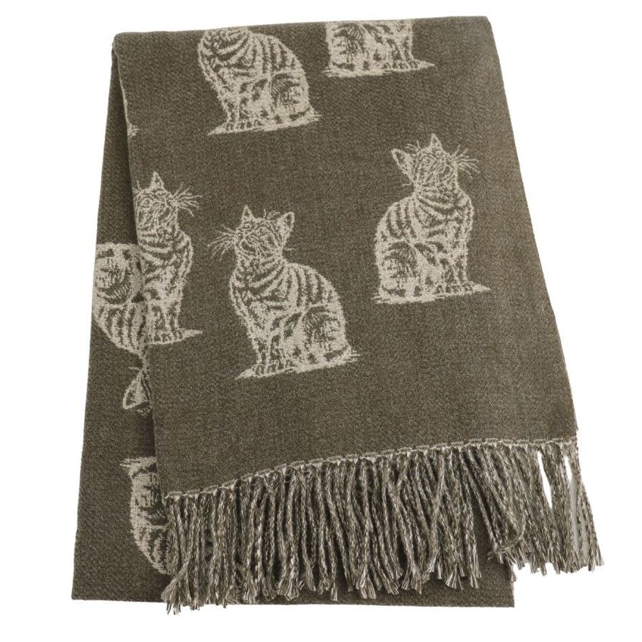 Super Soft Cat Jacquard Scarves