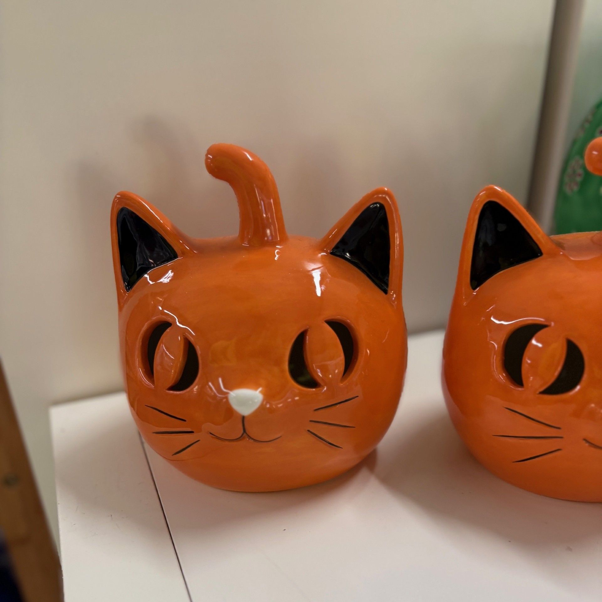 Ginger Cat Pumpkin Tealight Holder
