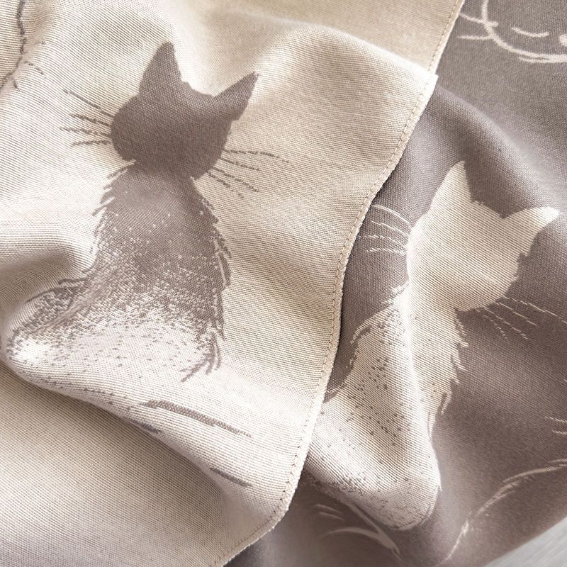 Outline Cats Reversible Warm Shawl
