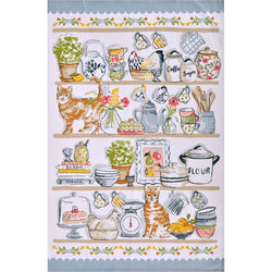 Pantry Cats Cotton Tea Towel