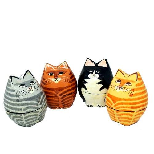 Cat Breed Papier Mache Box