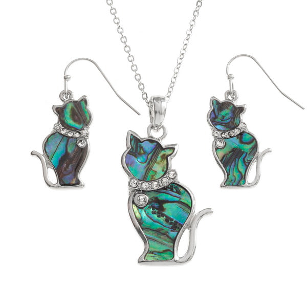 姜黄色鲍鱼贝壳时尚首饰套装