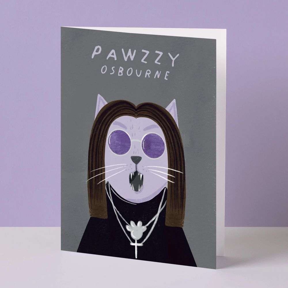 Pawzzy Osbourne Musician Art Card