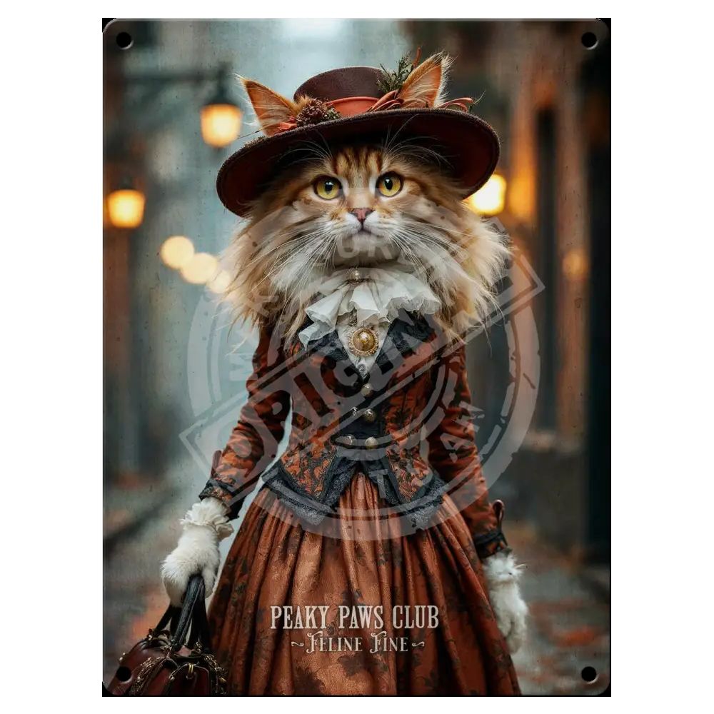 Peaky Paws, Ginger LaPerm Cat Magnet