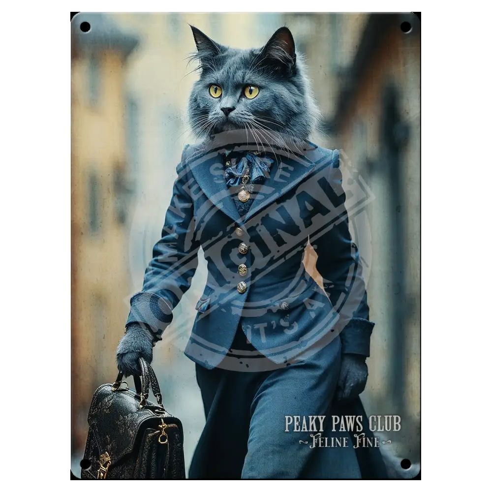 Peaky Paws, Russian Blue Cat Magnet